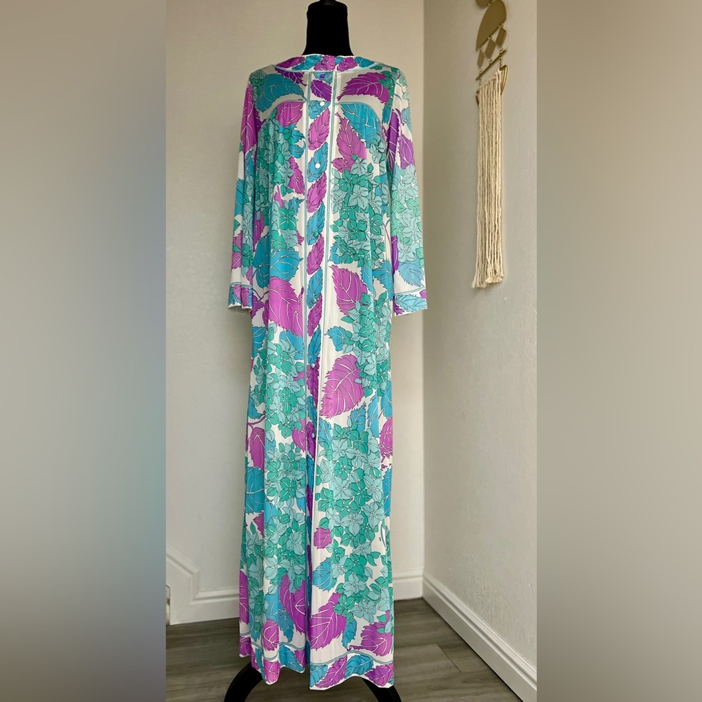 Emilio Pucci FR Multicolor Floral Gown Dress - Vintage, Small - EUC